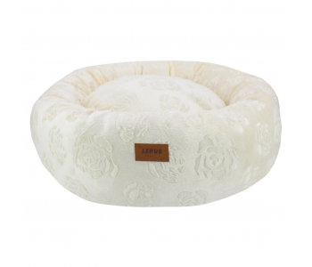 15868 Кръгло легло DOLCE DONUT 55x55x15H кремаво